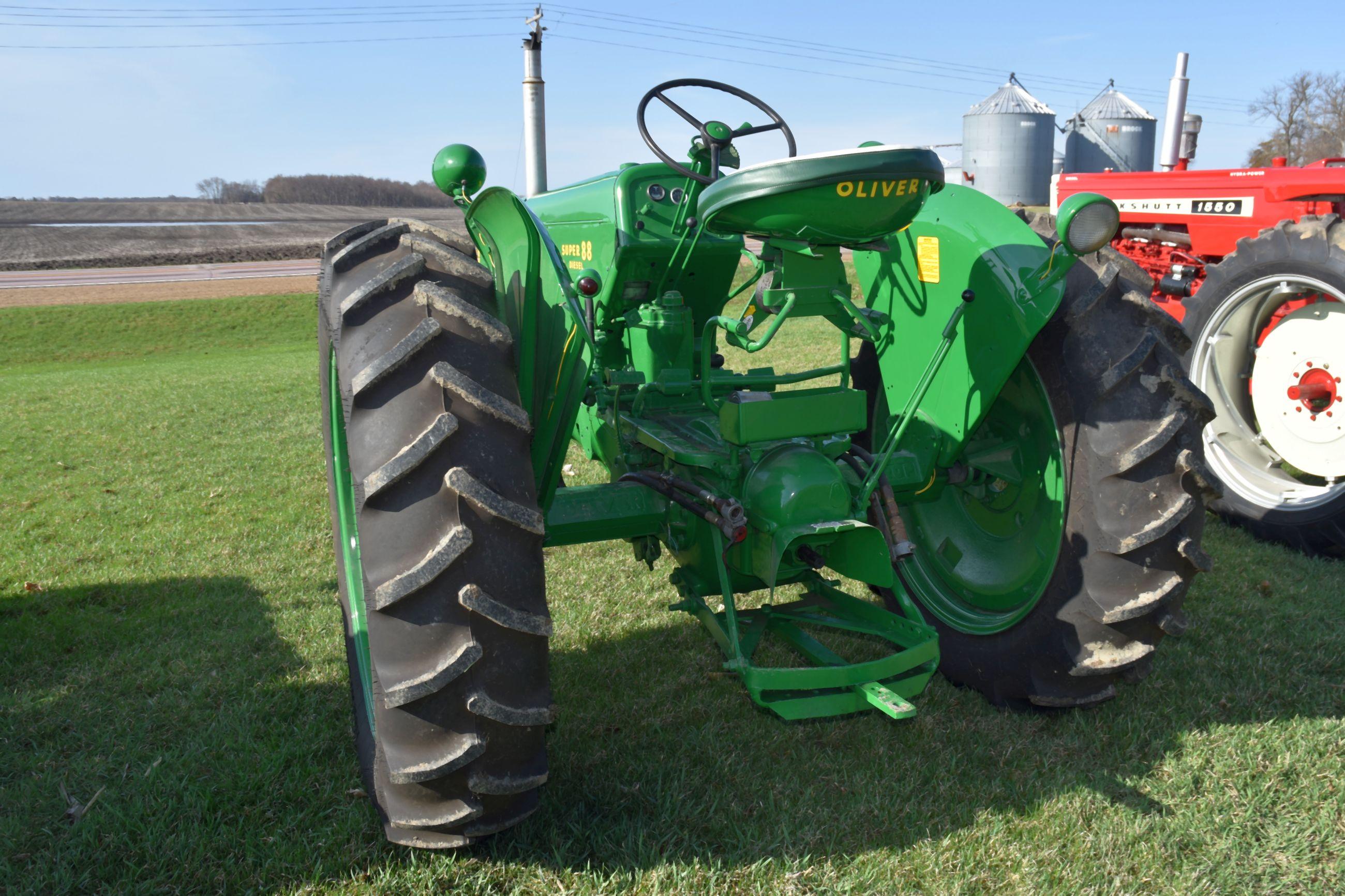 Oliver Super 88 Diesel, Wide Front, Fenders, New Tires, SN: 170-96-801