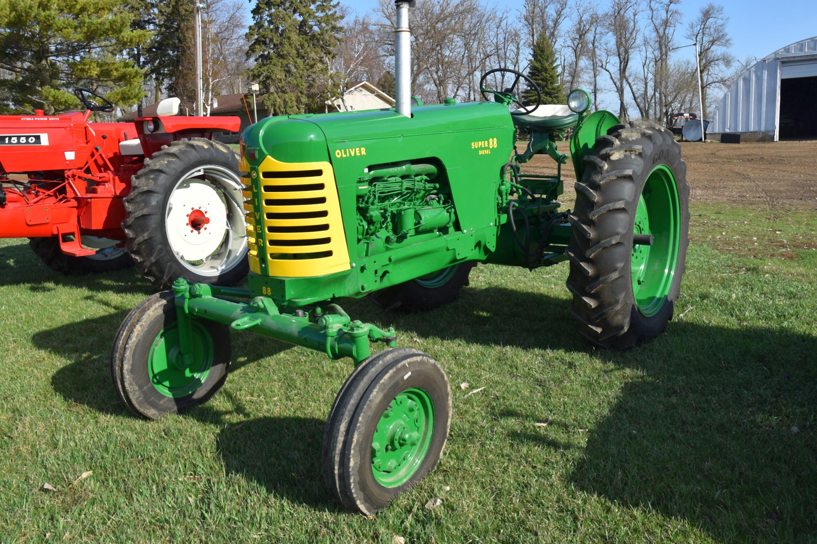 Oliver Super 88 Diesel, Wide Front, Fenders, New Tires, SN: 170-96-801