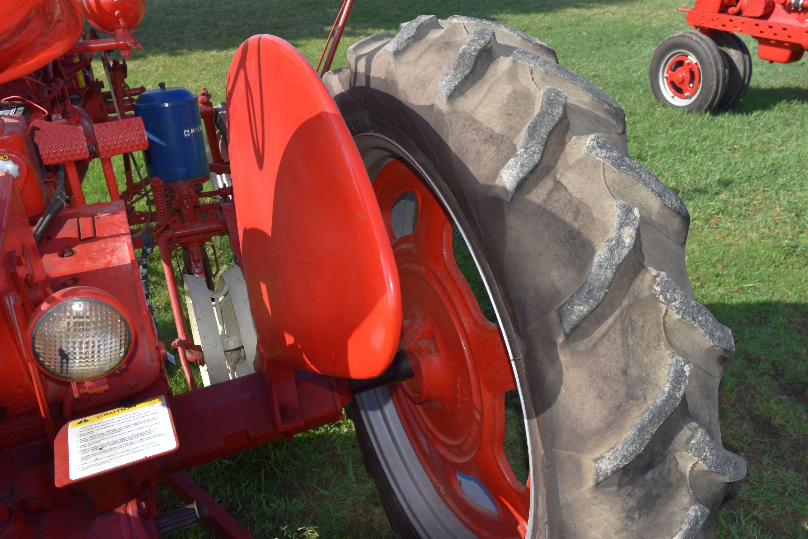 Farmall Super C With 2 Row Mounted Corn Planter, With Check Wire, Fenders, Fast Hitch, Red Tag SN: 1