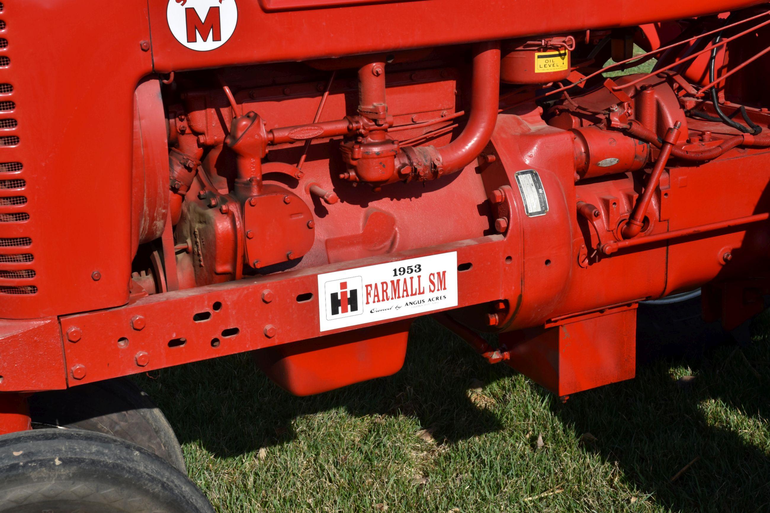 1953 Farmall Super M, Narrow Front, New Tires, Belt Pulley, SN: F34193J