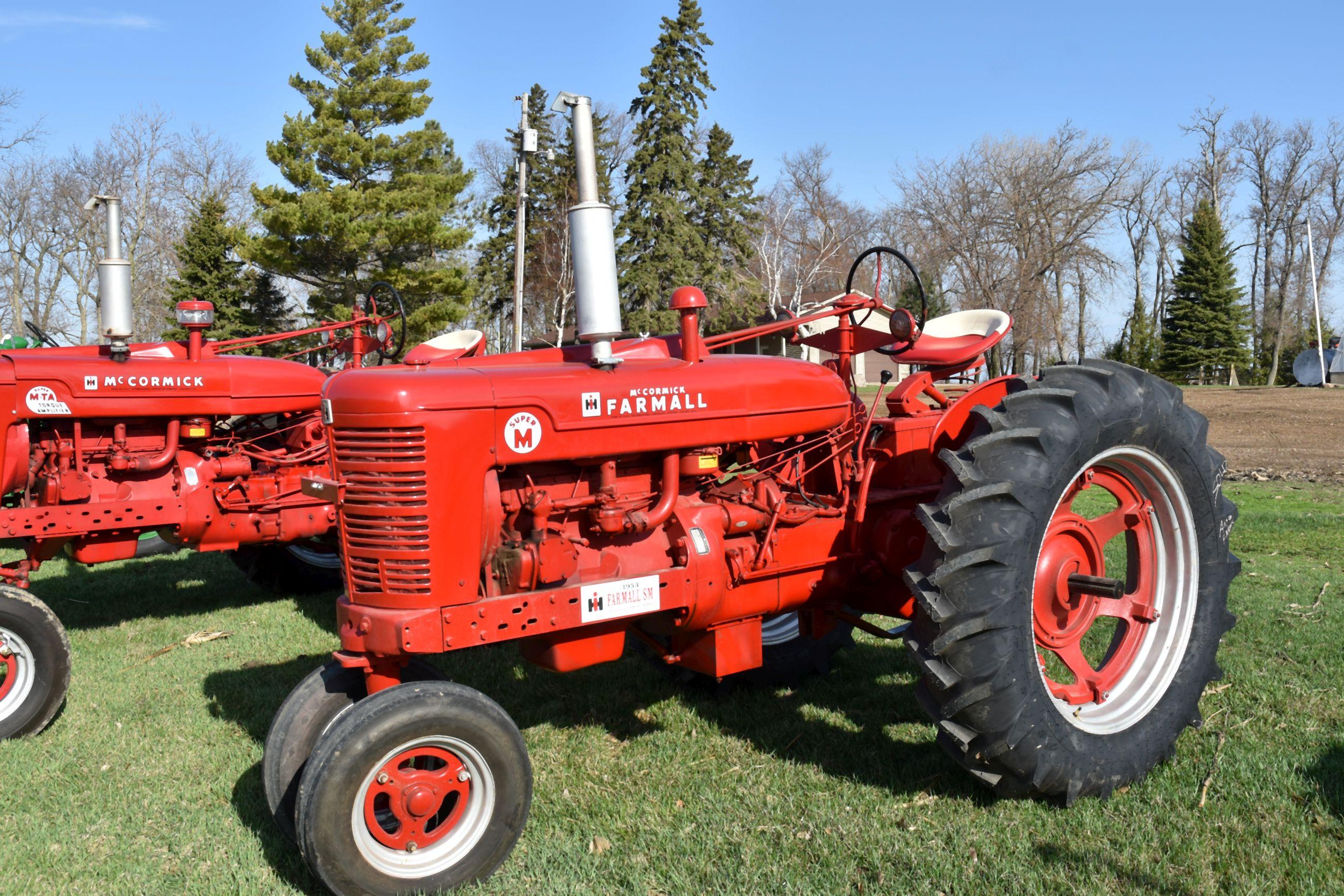 1953 Farmall Super M, Narrow Front, New Tires, Belt Pulley, SN: F34193J