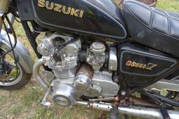 1980’s Suzuki Motorcycle, GS550 L, 2321 Miles Showing, Stuck In Gear,  SN: GS550E-710641