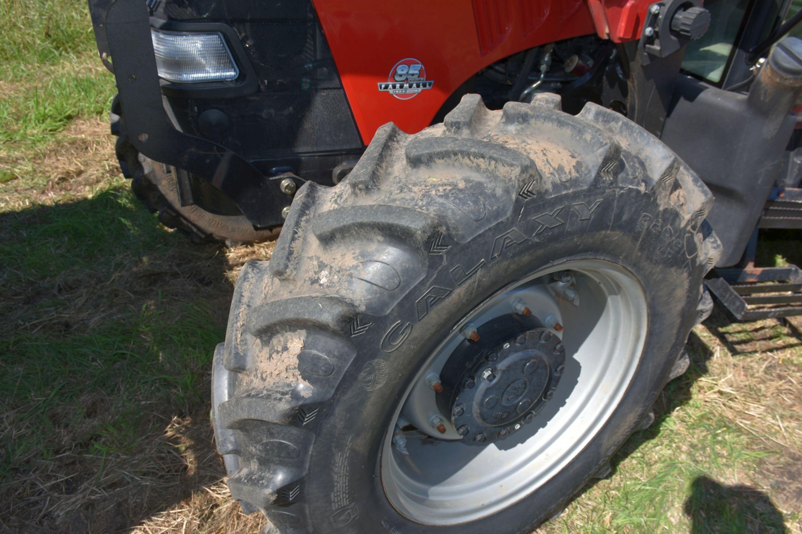 2008 Case IH 95U MFWD With CIH L745 Loader With Euro Style, Full Cab, 1733 Hours, 460/85R30,  540/10