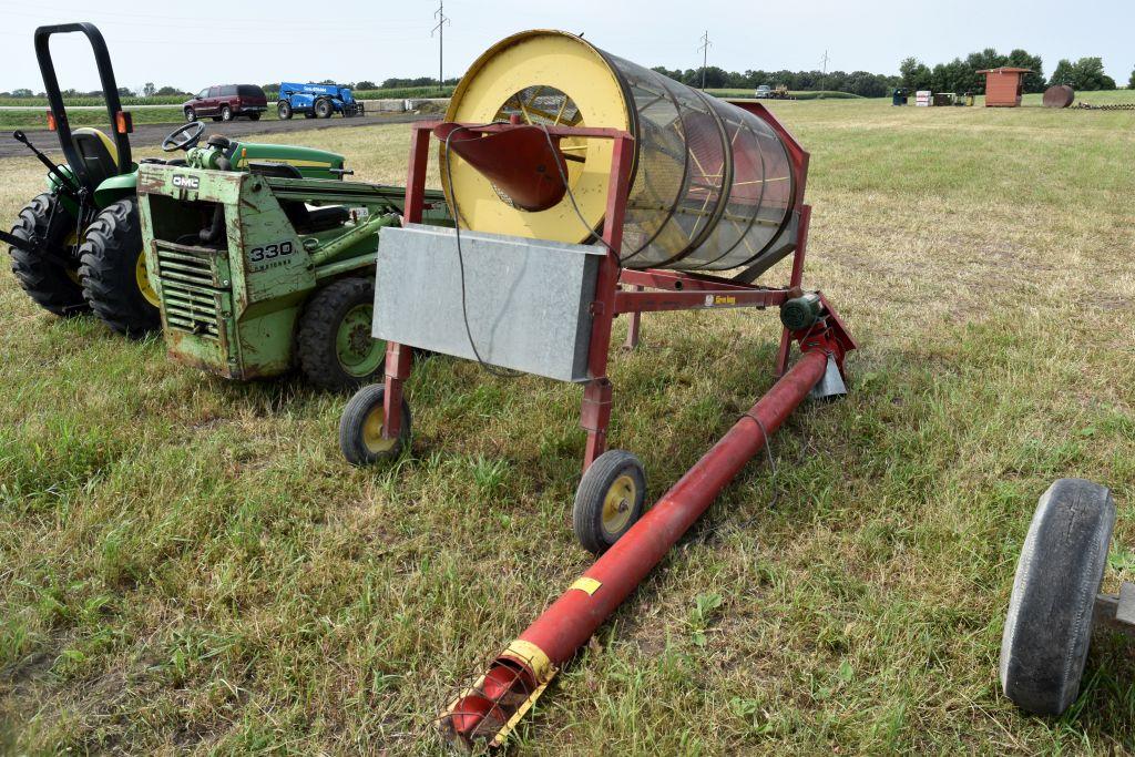 Farm King Grain Screener with Auger, (2) 1HP  Electric Motors Included