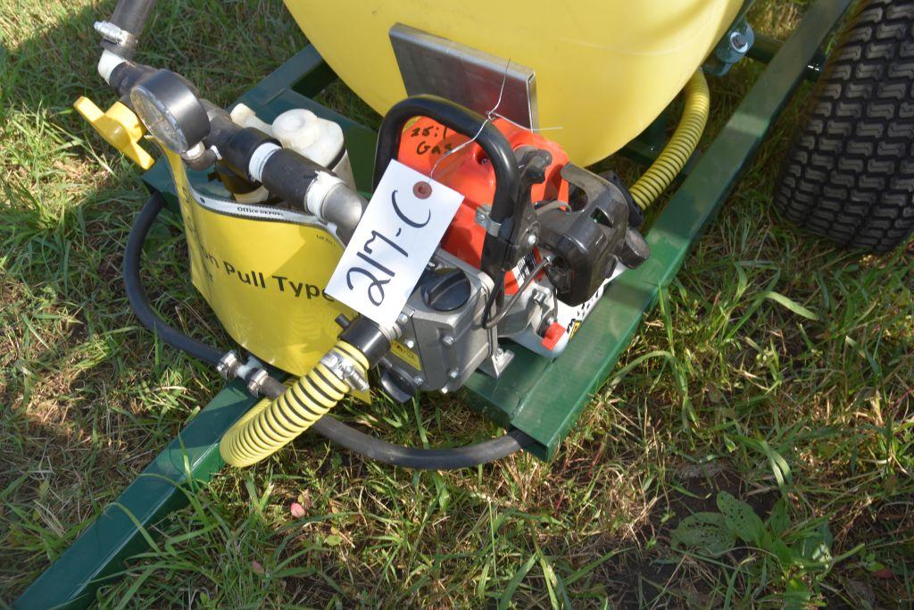 50 Gallon Pull Type Sprayer, Gas Engine