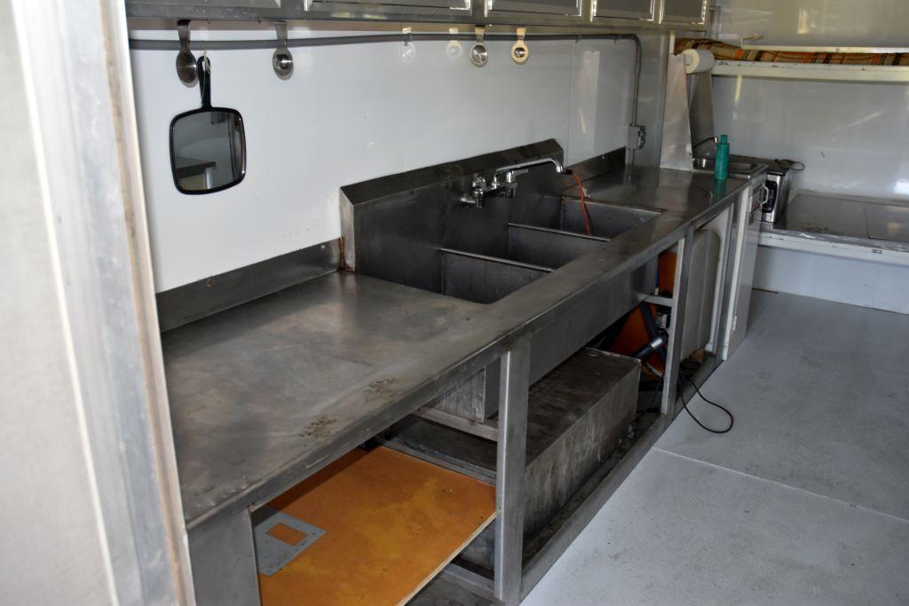 2015 Shopbuilt Concession Trailer, Stainless  Steel Sink & Prep Table, A/C, Right Hand Serve Window,