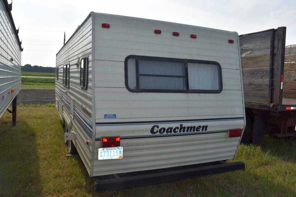 1993 Coachman Catalina Travel Trailer, 28',  Roof Air, Awning, Gas Stove Top & Oven, Heat,  Aux. Sho