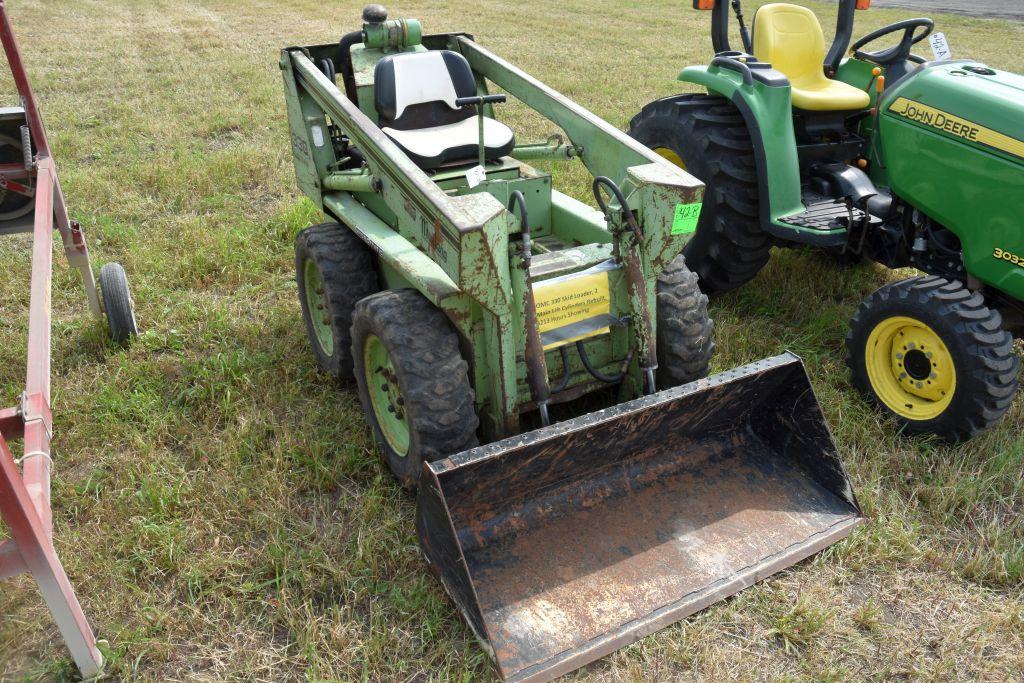 OMC 330 Skid Loader, 2 Main Lift Cylinders  Rebuilt, 3213 Hours Showing