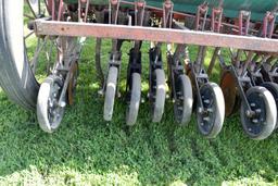 Oliver Superior Grain Drill, 11’ x 6”, Grass Seeder, Rubber High Wheels, Hydraulic Lift, Press Wheel