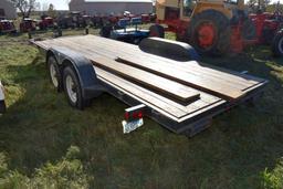 Maclander Tandem Axle Trailer, 20' x 81", Electric Brakes, 2 5/16 Ball, Ramps