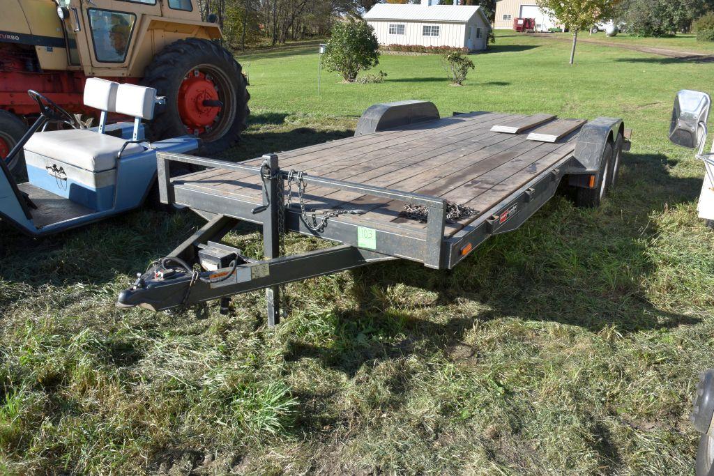 Maclander Tandem Axle Trailer, 20' x 81", Electric Brakes, 2 5/16 Ball, Ramps