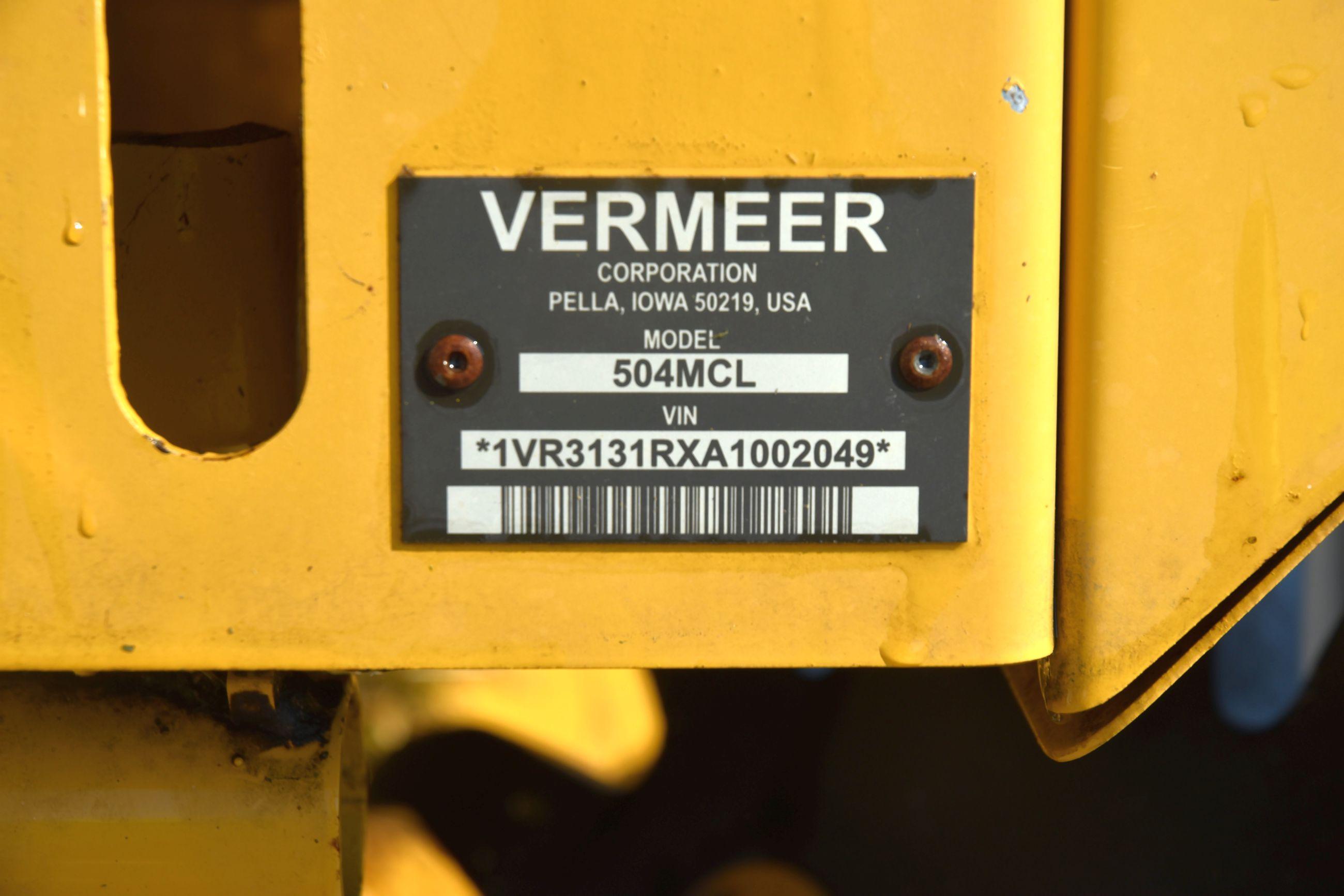 2008 Vermeer 504M Classic Silage Round Baler Net Wrap And Twine, Vermeer Accu-Bale Plus Monitor,