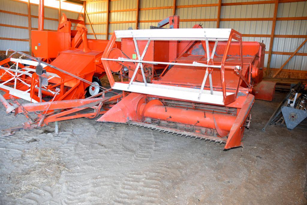 Allis Chalmers All Crop 72 Combine PTO 6’ Head, Older Restoration, SN: 7260