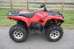 2008 Yamaha Grizzly 700 FI ATV, 4-Wheeler, 4x4, Winch, Auto, 1,441 Miles, Front And Rear Racks, Runs