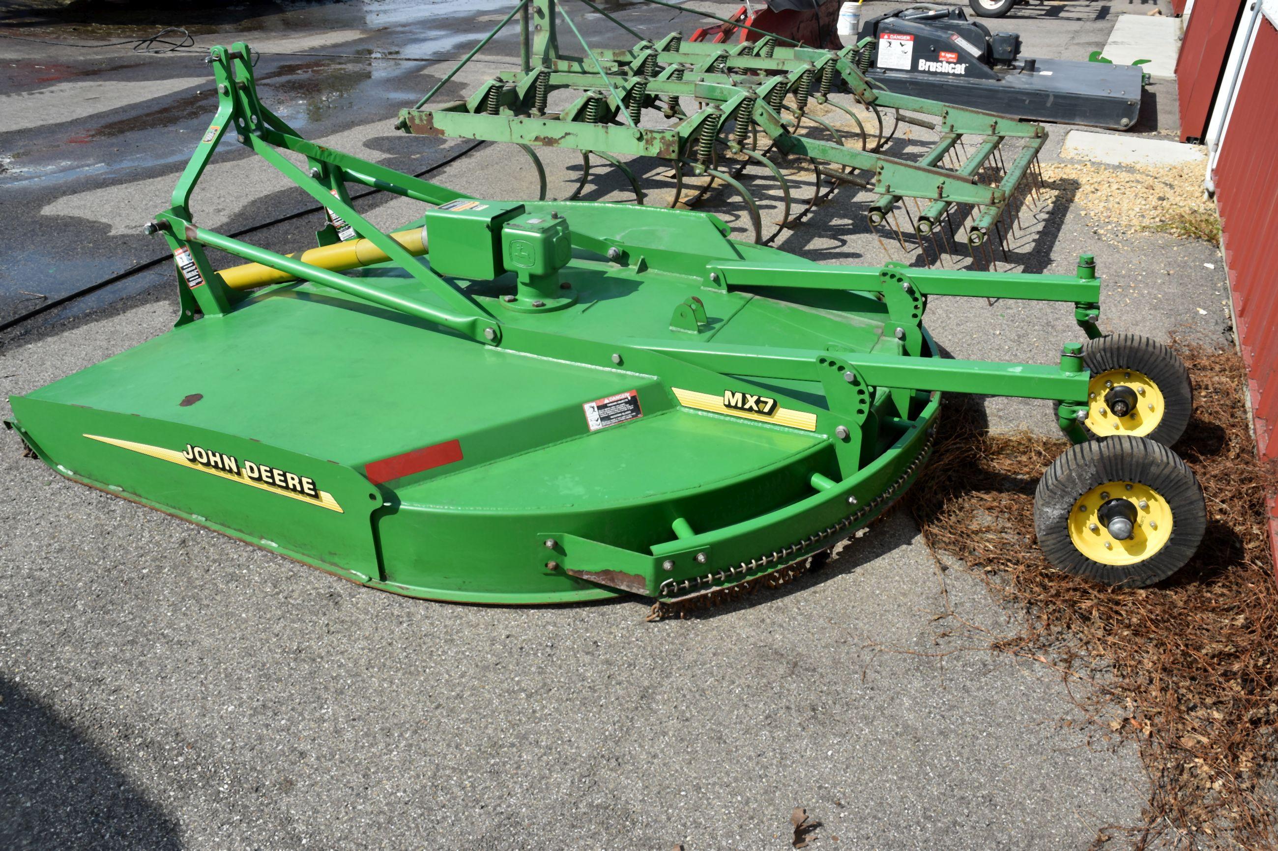 John Deere MX7 Rotary Mower, 3pt, 540 PTO, SN: X007532