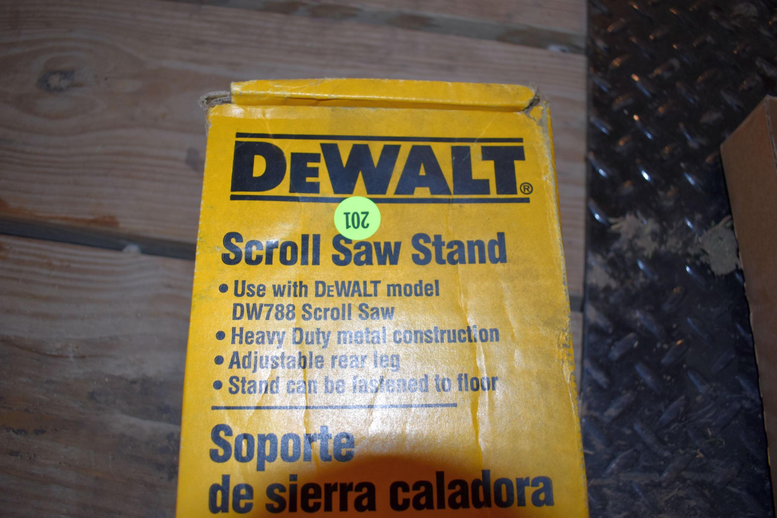 Dewalt Scroll Saw Stand, Use With Dewalt Model DW788 Scroll Saw, New In Box