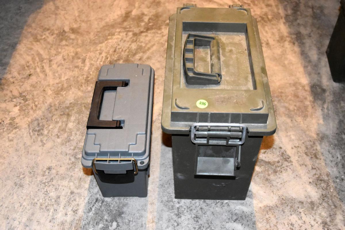 (2) Plastic Ammo Cans