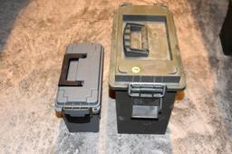 (2) Plastic Ammo Cans