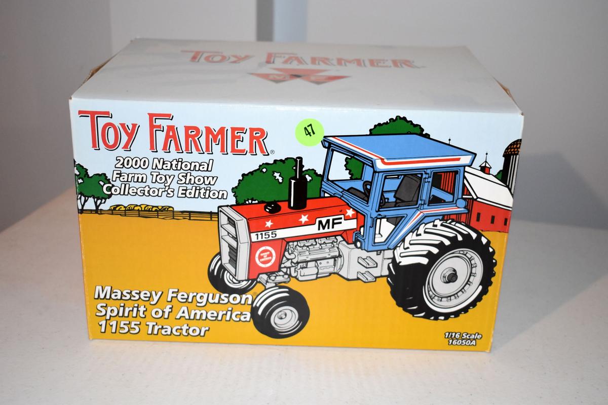 Ertl 2000 Toy Farmer, Massey Ferguson Spirit Of America 1155, 1/16 Scale, With Box