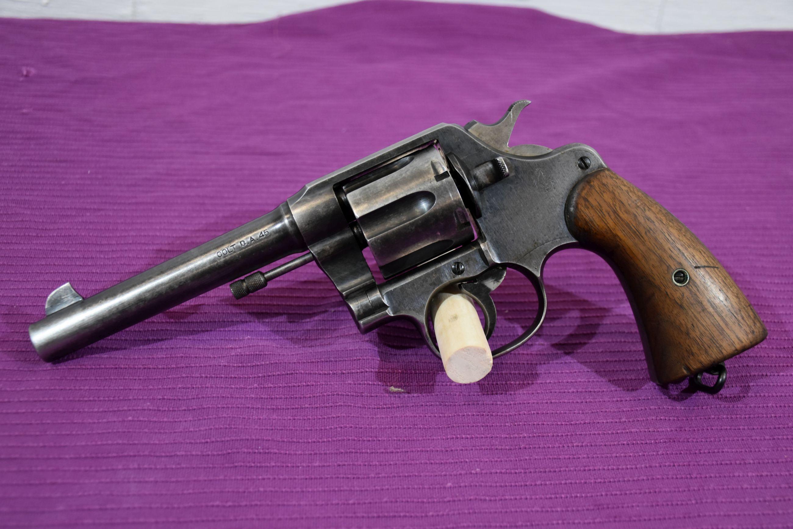 Colt US Army Model 1917 Number 69837 Revolver, 45 Cal, SN: 218233, 5.5" Barrel