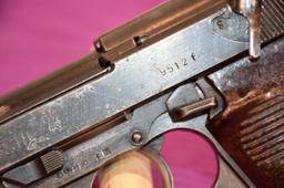 German P38, Semi Automatic Pistol, 9MM, SN: 9512F