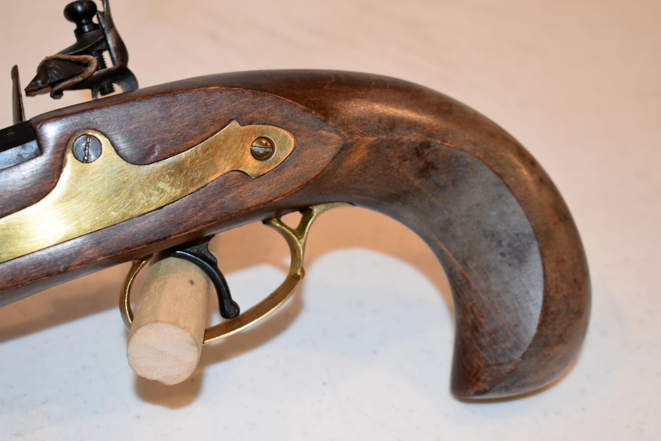 Italian Black Powder Pistol, Model 1810 .45 Caliber, With Cleaning Rods