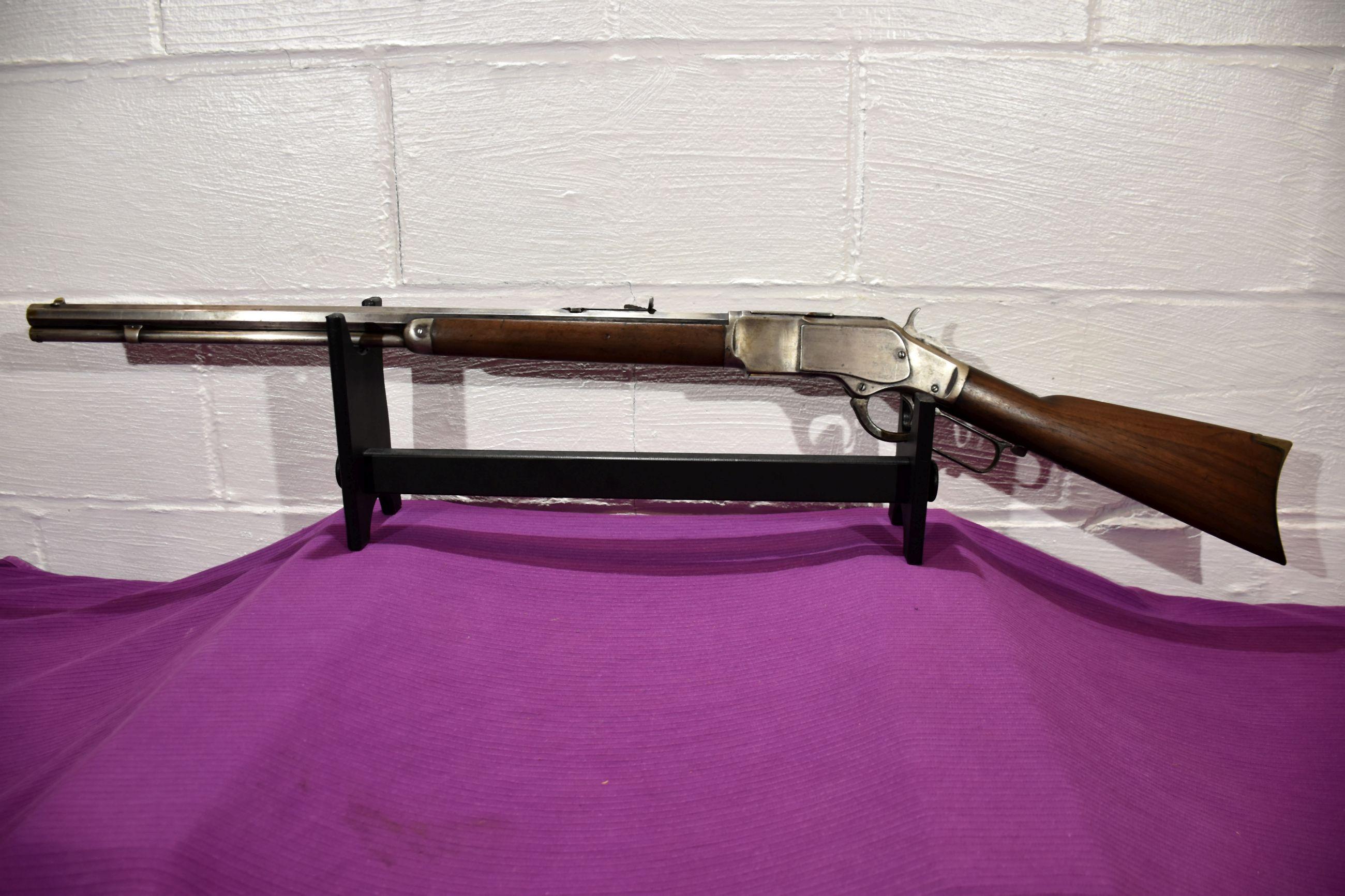 Winchester Model 1873 Lever Action Rifle, 32 WCF, 24" Octagon Barrel, SN: 554426, Action Needs Adjus