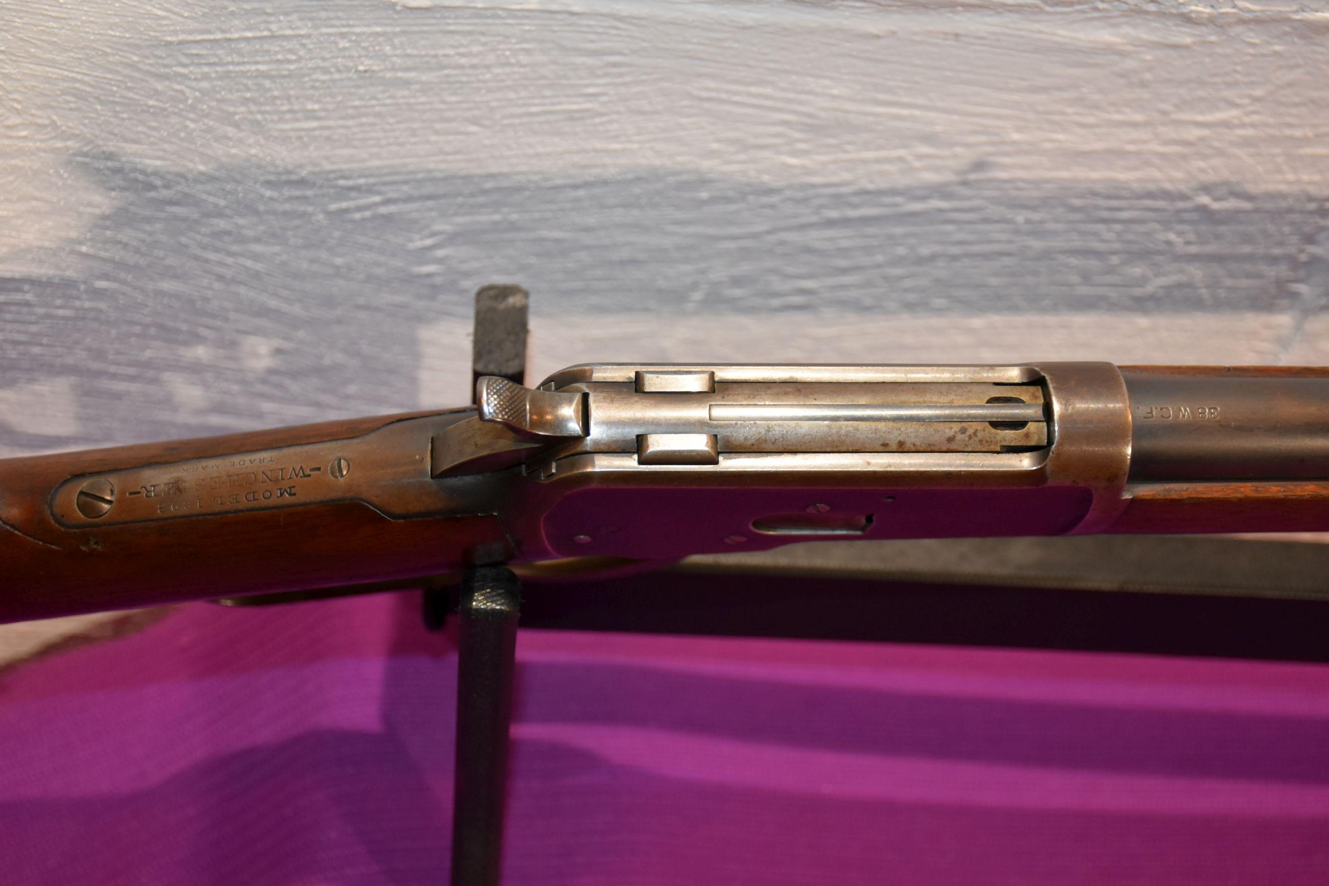 Winchester Model 1892 Lever Action Rifle, 38 WCF, 24" Barrel, SN: 278855