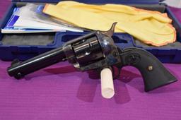 Colt Cowboy 45 Cal Colt, Revolver, 6 Shot, With Hardcase, SN: TF13879, 4 3/4" Barrel, Blued With Cas