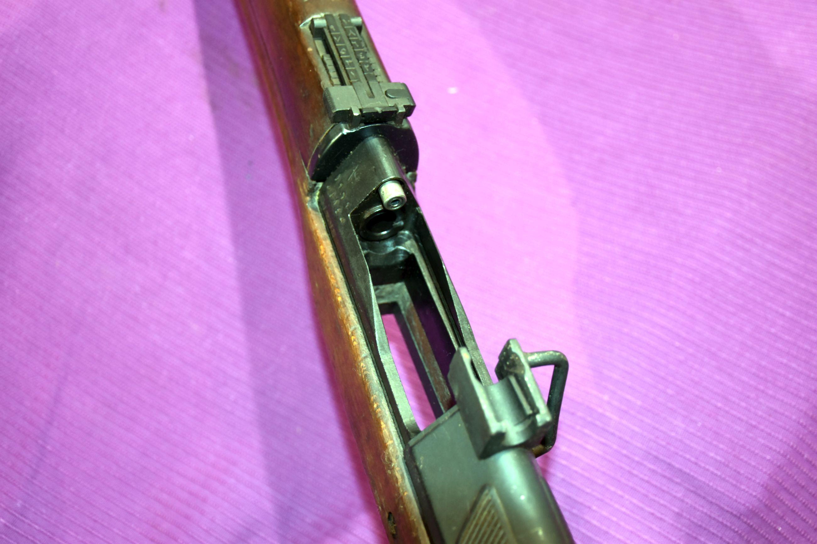 Egyptian Hakim Military Rifle, 7.9 MM, Flip Up Sight SN: 51845, No Magazine