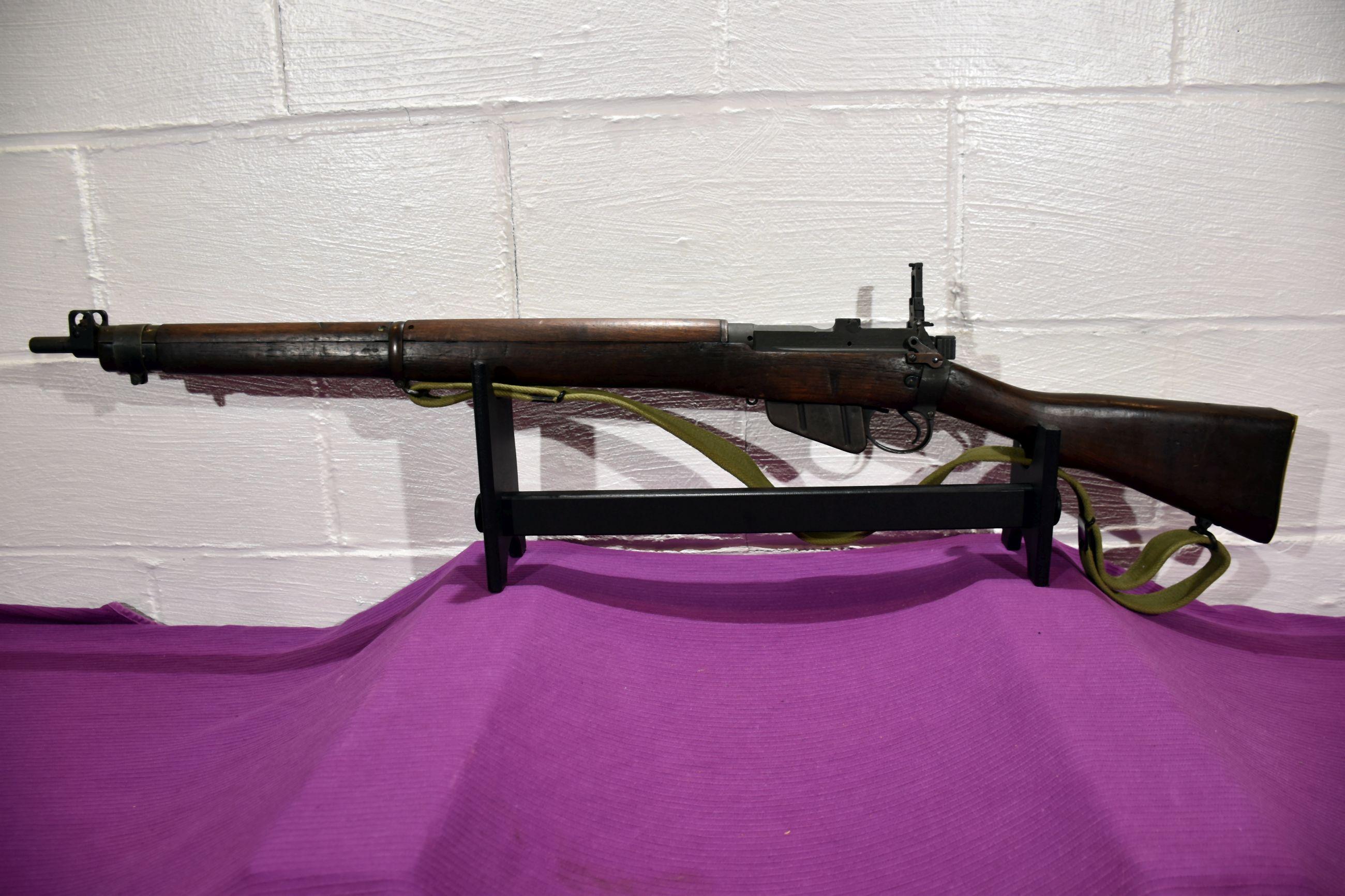 Lee-Enfield Number 4 MK1, British Bolt Action Military Rifle, Magazine, Sling, Flip Up Sight, SN: N2