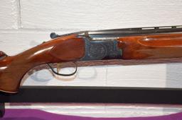 B.C. Miroku Firearms Manufacturing Co. Over under 12 Gauge Shotgun, Gold Trigger, Engraved, 3" Chamb