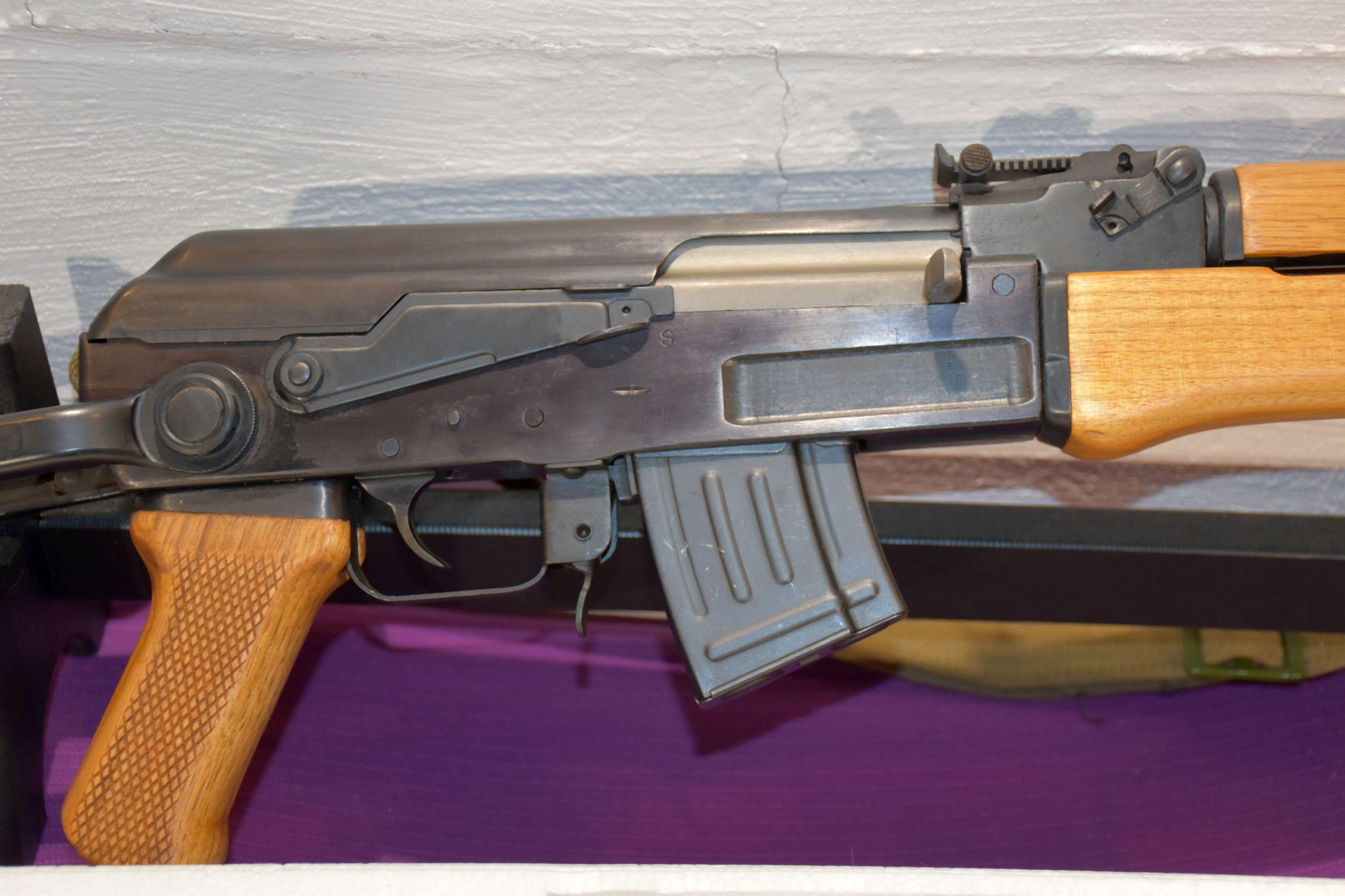 Poly Technologies AK-47S 7.62x39 Cal, 4 Magazines, Bayonet, With Box, SN: DF-01646