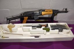 Poly Technologies AK-47S 7.62x39 Cal, 4 Magazines, Bayonet, With Box, SN: DF-01646