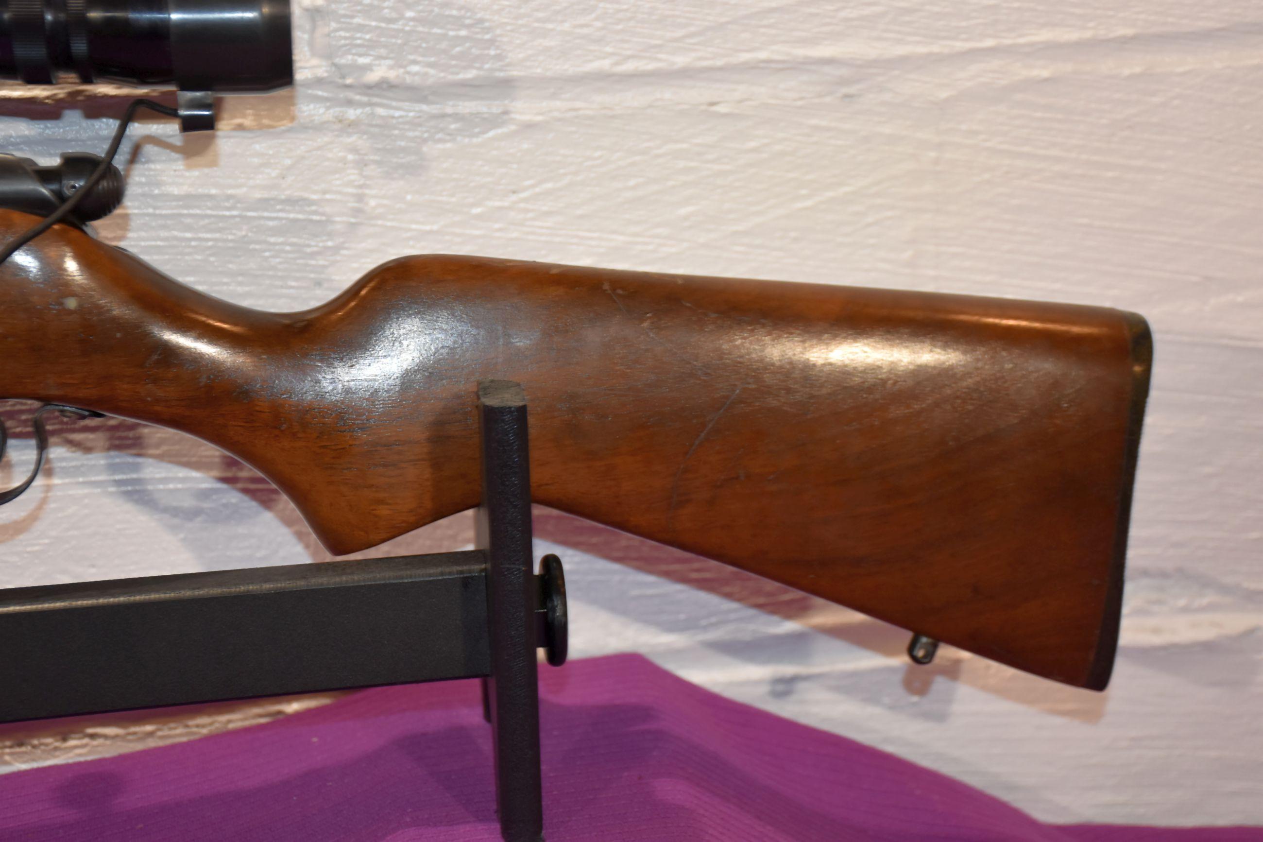 Savage 340C Bolt Action Rifle 222 Rem Cal, Bushnell 3x9-32 Scope, 1 Magazine, SN: 123767
