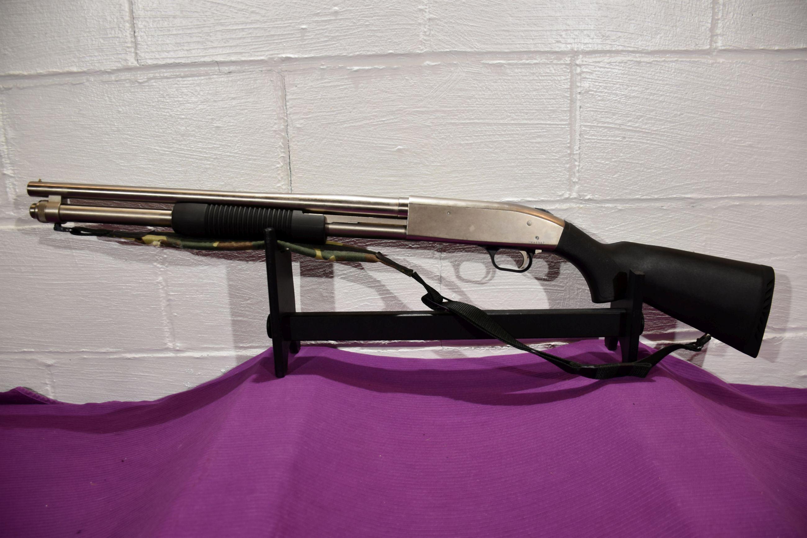 Mossberg Model 590, 12 Gauge Pump Shotgun, 20'' Barrel, 2 3/4'' And 3'', Cylinder Bore, Sling, Exten