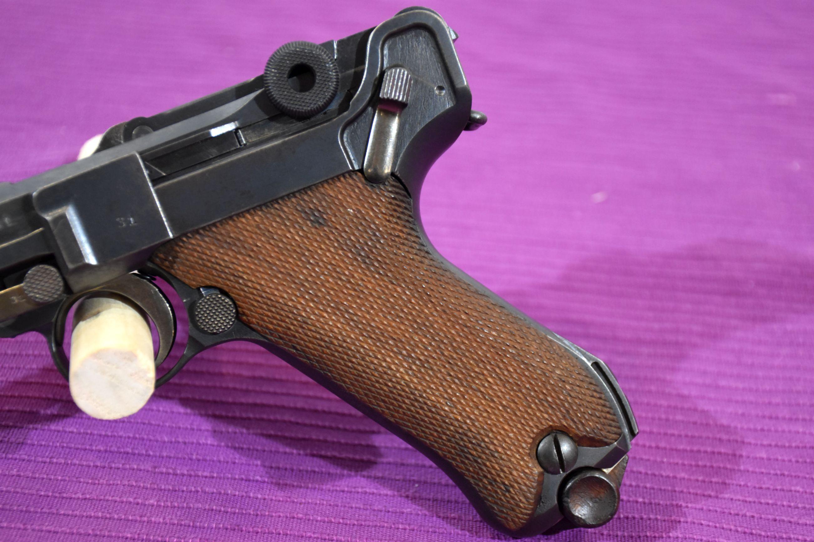 German Luger Pistol, DWM Production, SN: 9631, 1917 Dated, 7" Barrel