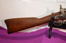 US Springfield 1862 Black Powder Rifle, Exposed Hammer, Stamped VP, Sling