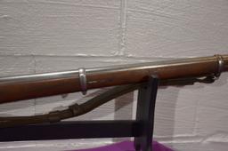 US Springfield 1862 Black Powder Rifle, Exposed Hammer, Stamped VP, Sling