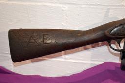 US N.Starr Mid Ten Conn 1836, Black Powder Rifle, Exposed Hammer