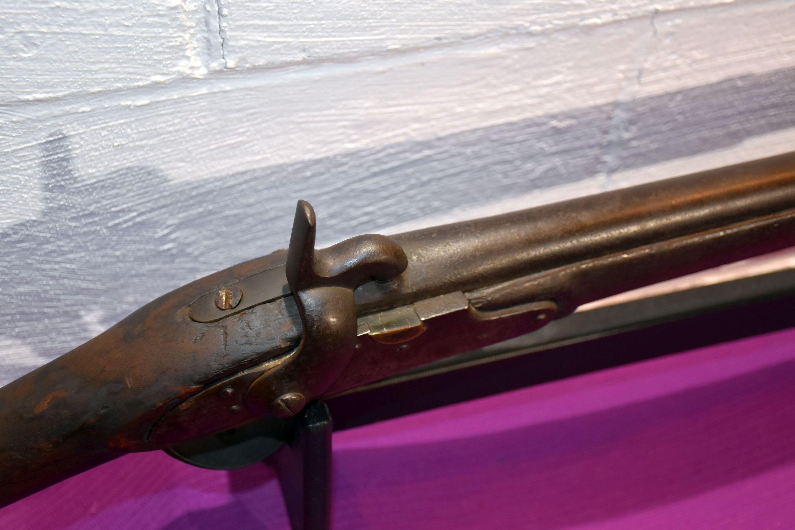 US N.Starr Mid Ten Conn 1836, Black Powder Rifle, Exposed Hammer