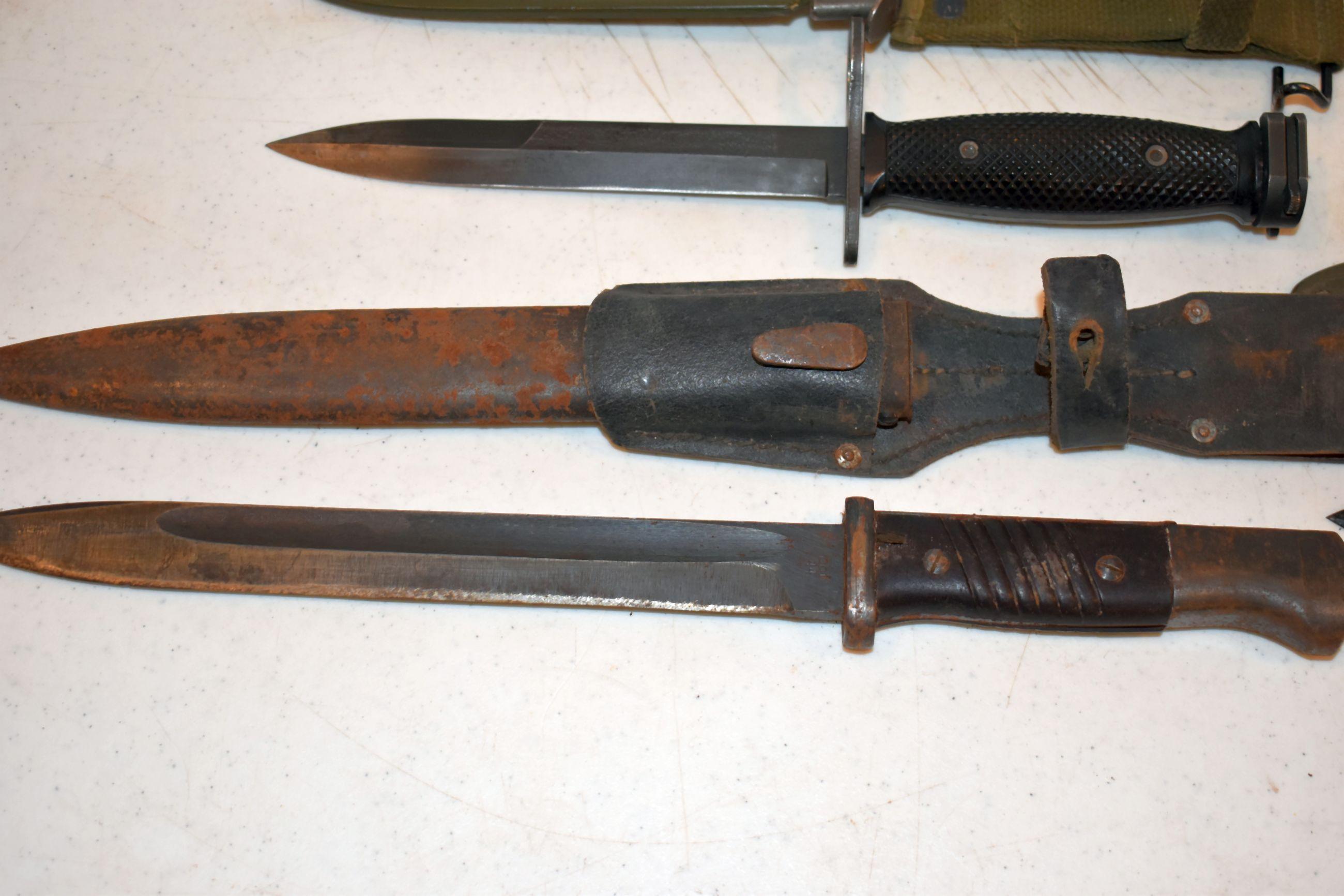 (4) Military Bayonets , One Is Stamped CCI