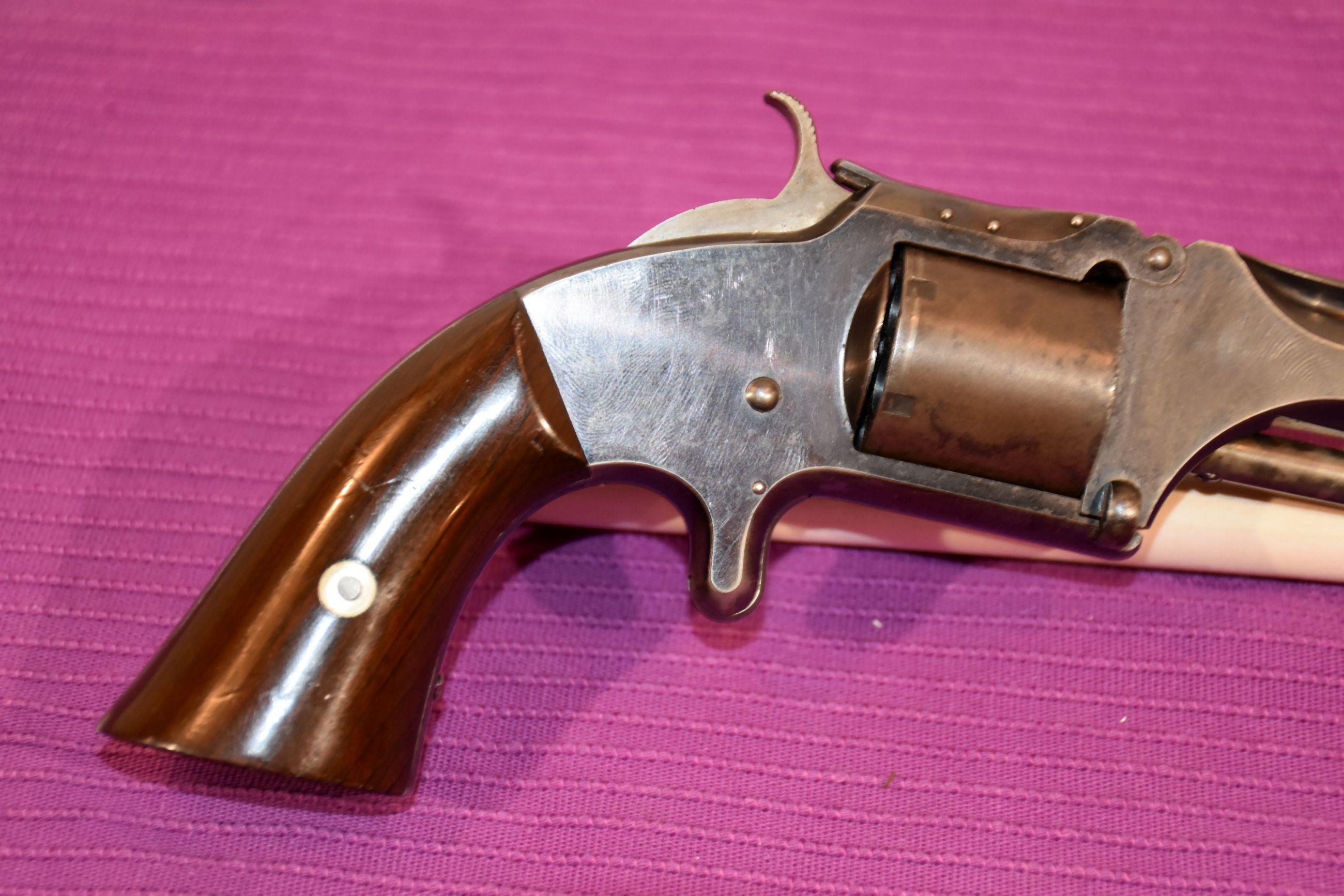 Smith And Wesson Model 2, Revolver, 32 Cal, 6 Shot, Single Action, Octagon Barrel, 6" Barrel, SN: 48