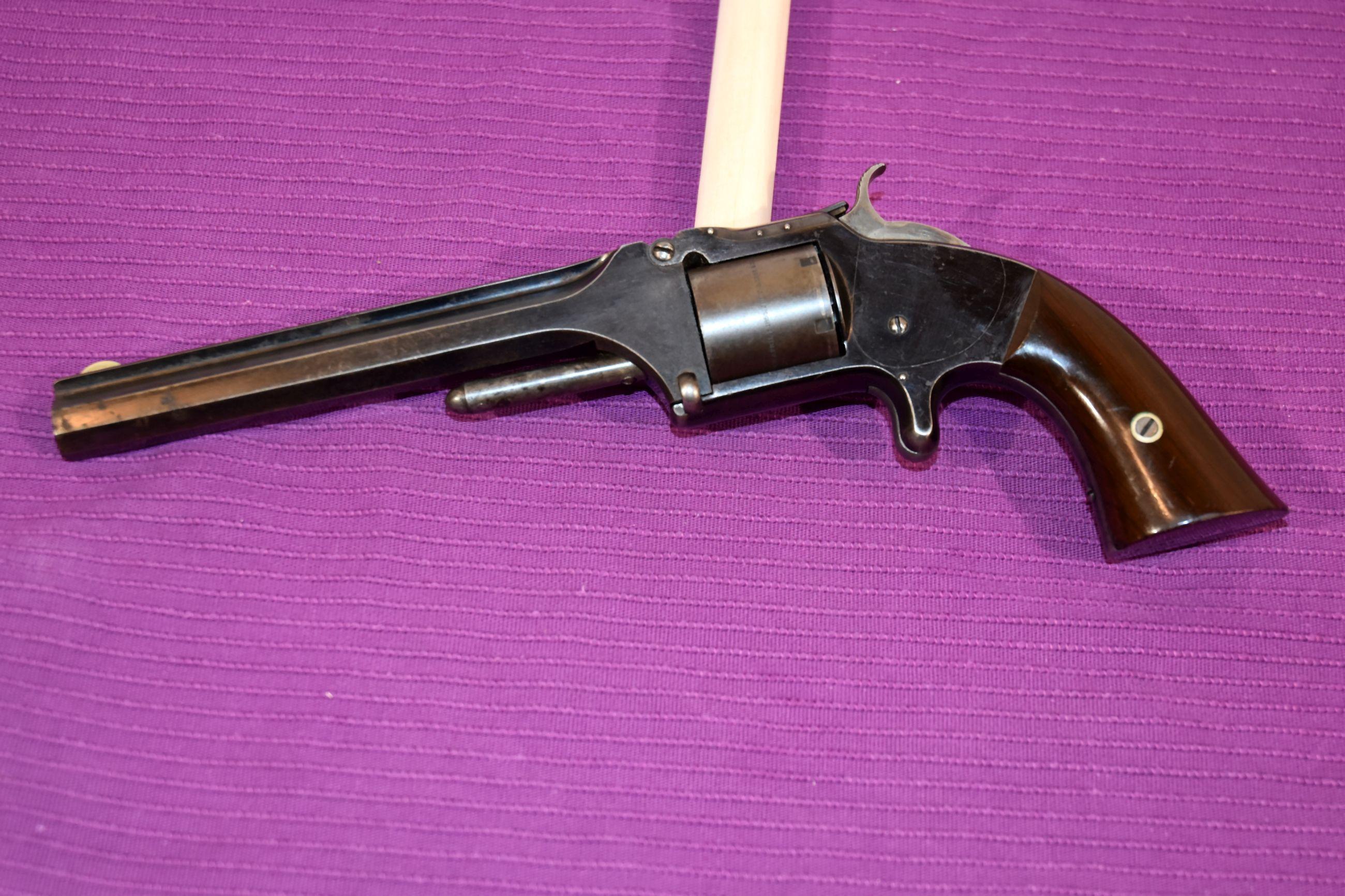 Smith And Wesson Model 2, Revolver, 32 Cal, 6 Shot, Single Action, Octagon Barrel, 6" Barrel, SN: 48