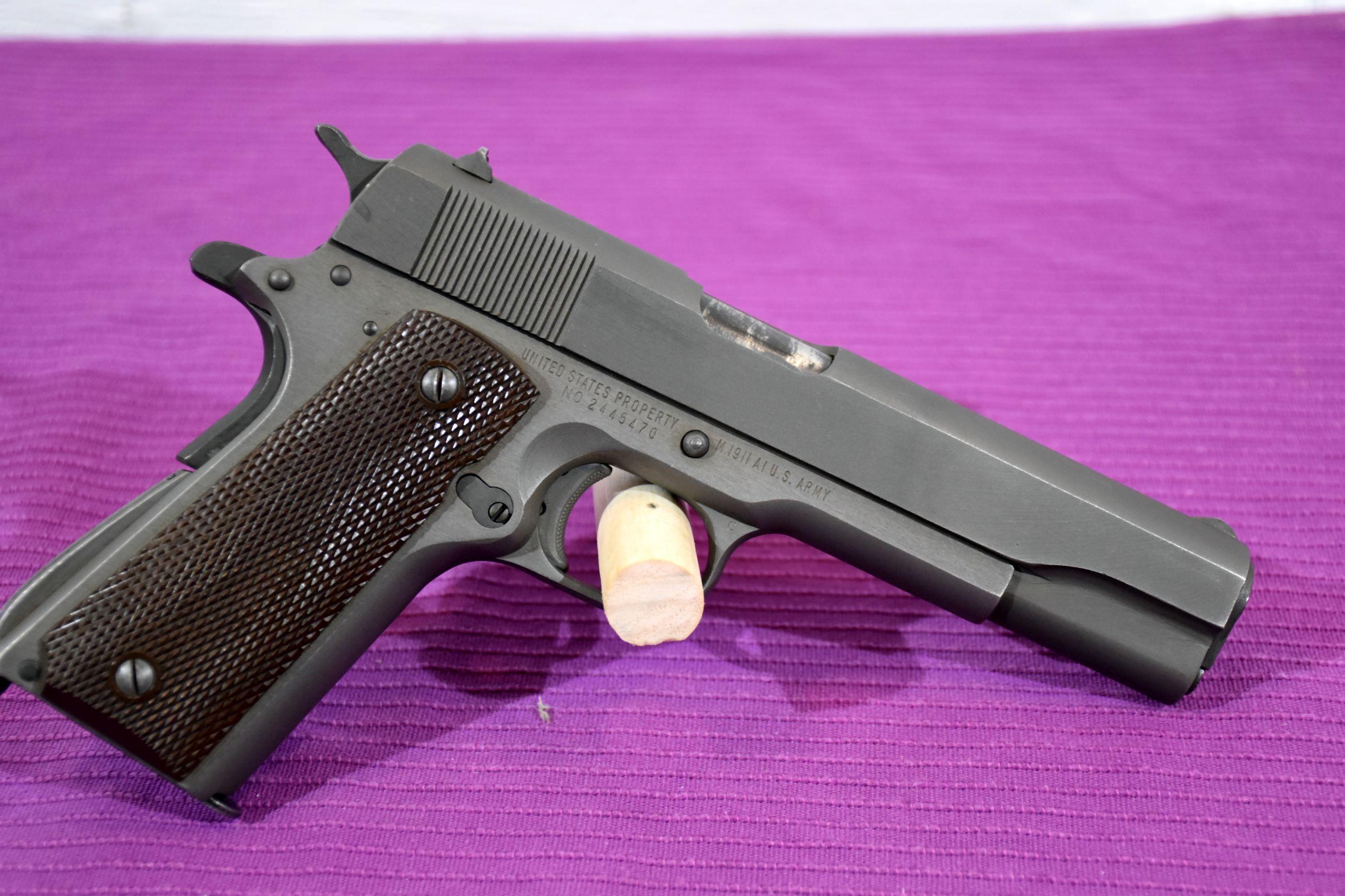 Remington M1911 AI US Army Semi Auto Pistol, 45 Cal, 1 Magazine, SN: 2445470