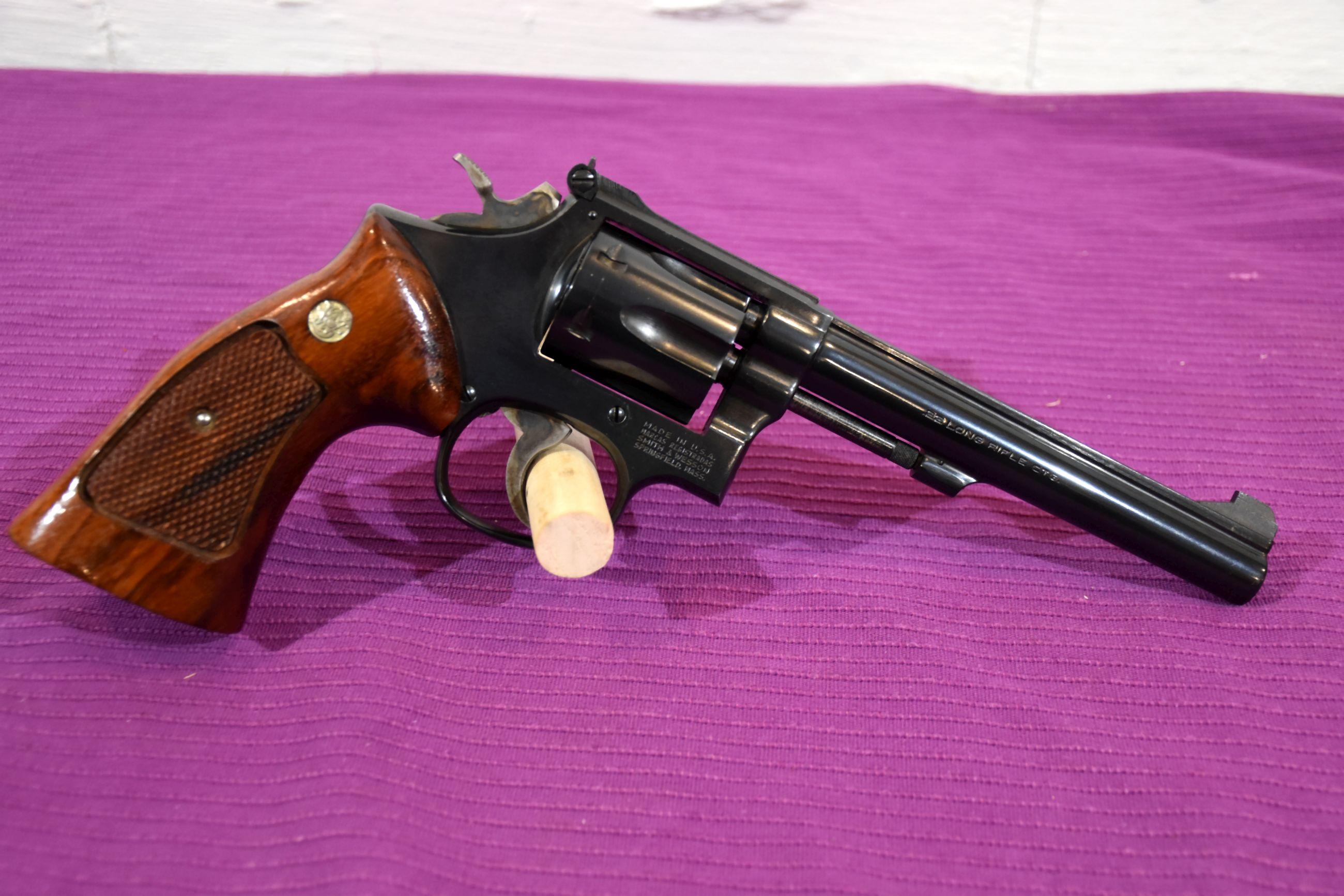 Smith And Wesson Model 17-4 22LR Revolver, 6" Barrel, SN: AHP9686