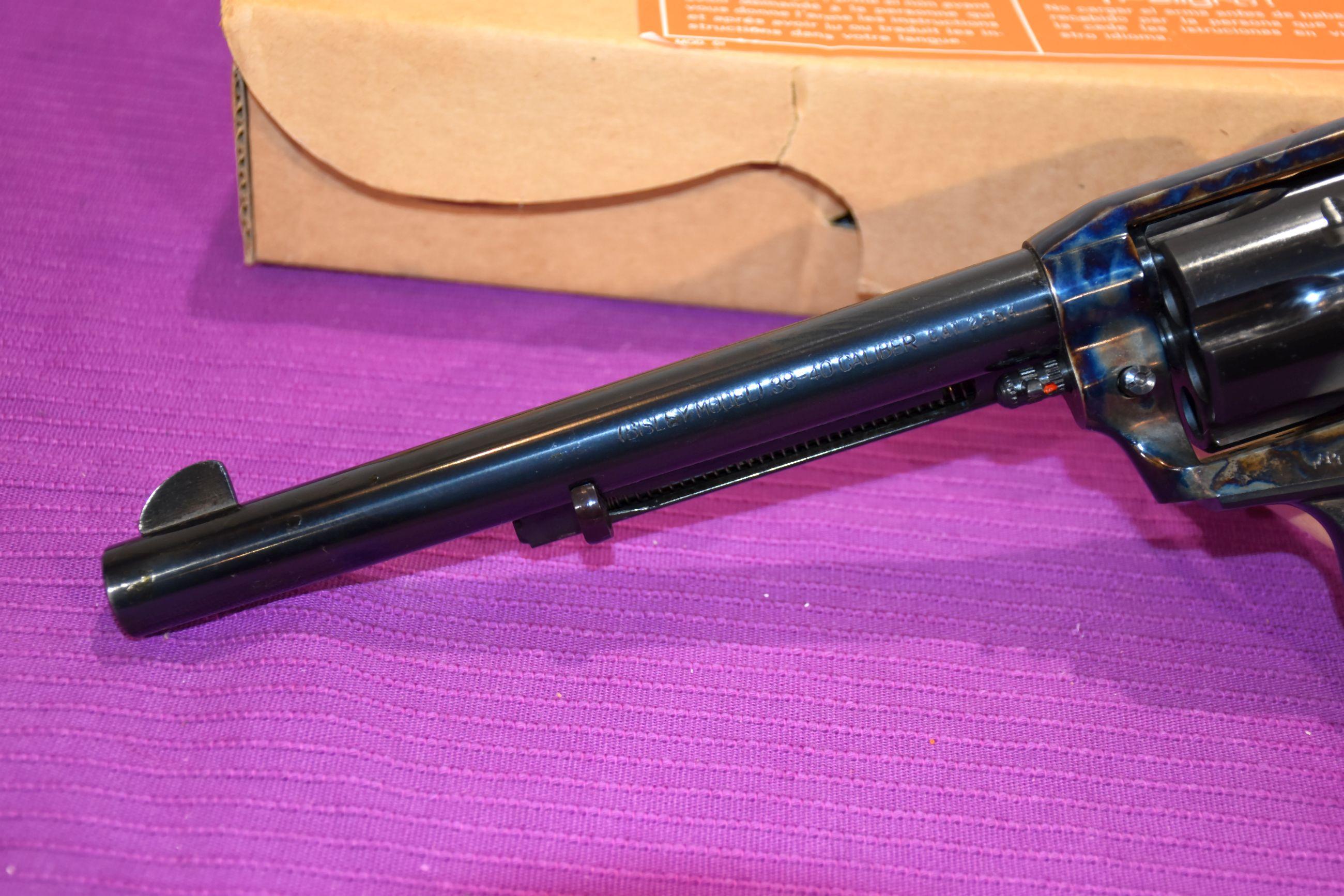 Dakota New Model Bisley Model 38-40 Cal, Blued With Case Coloring, 7.5" Barrel, SN: 1084, With Box