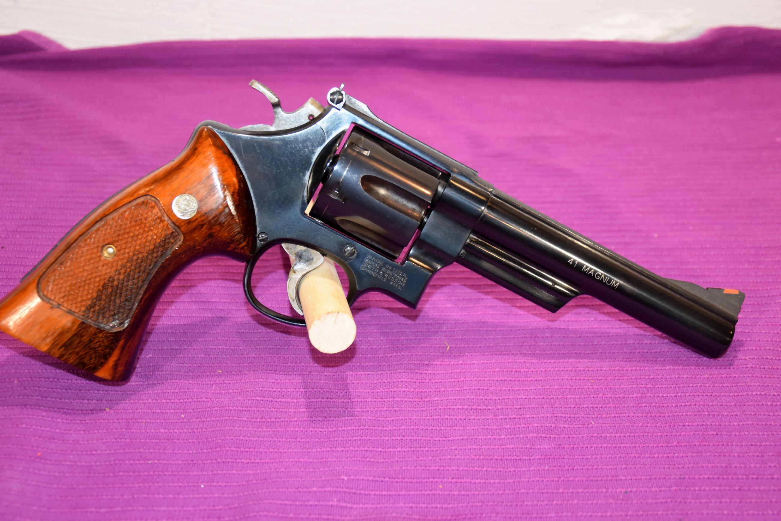 Smith And Wesson Model 57-3 Revolver, 41 Mag, 6" Barrel, SN: BF80194