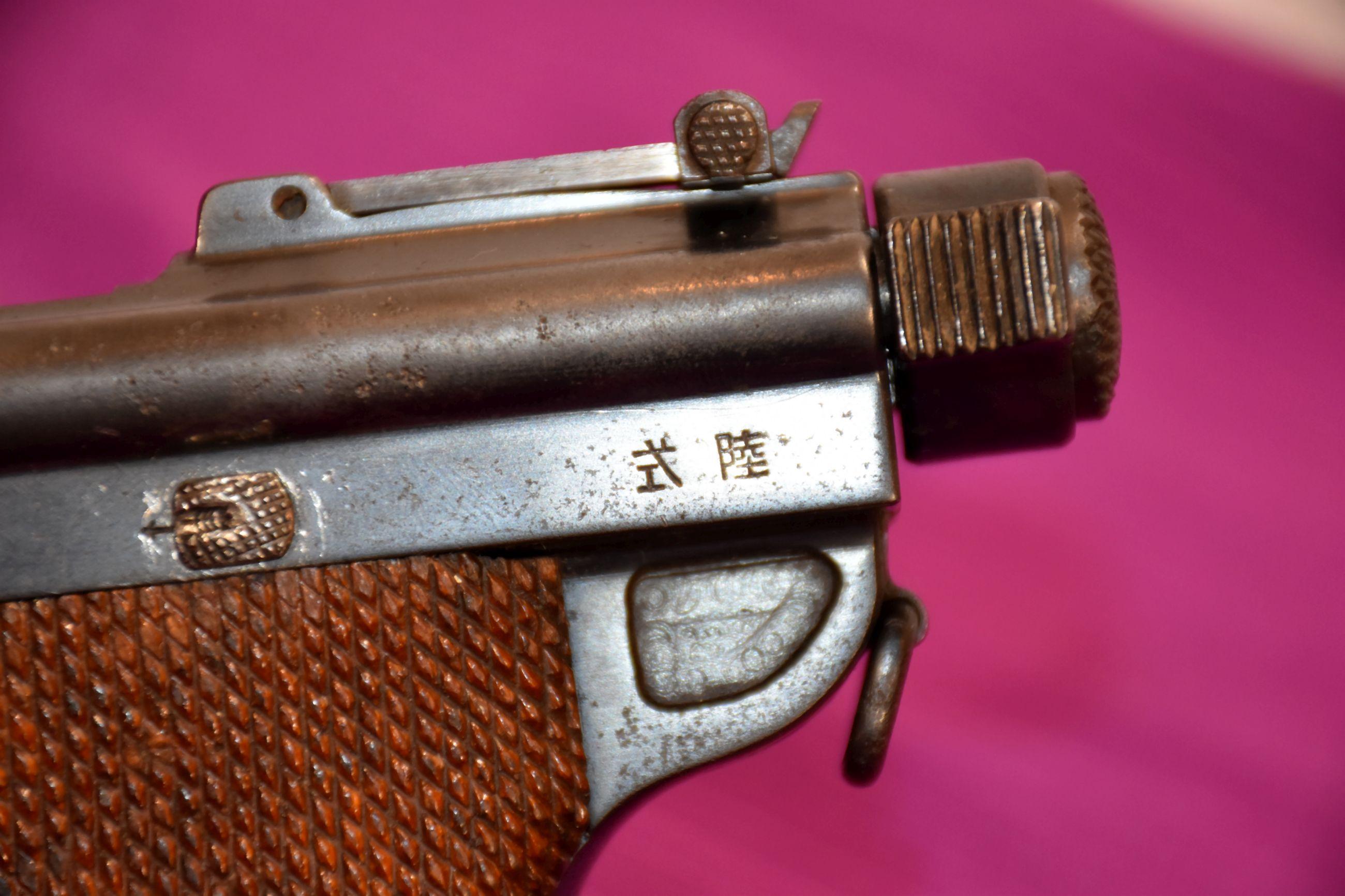 Japanese Papa Nambu Pistol, 8MM Nambu, SN: 6180