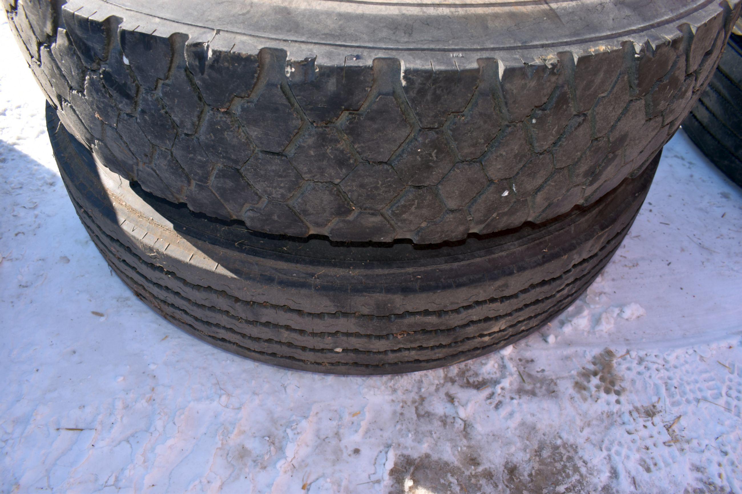 Pair Of 10.00x20 Tires with Rims